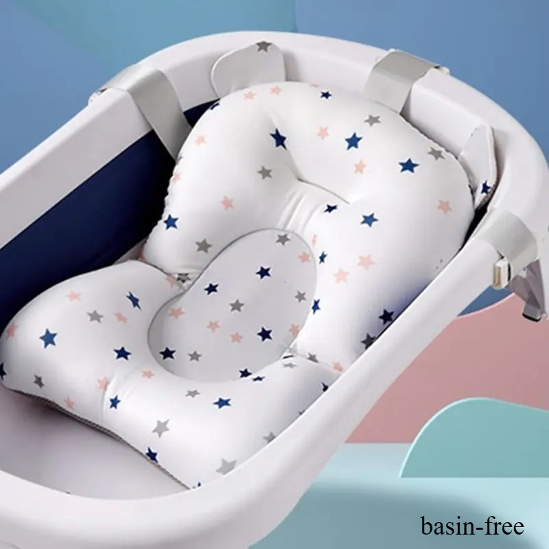 Baby Bath Tub Foldable - Baby Bathtub Pad Ajustable Bath Support