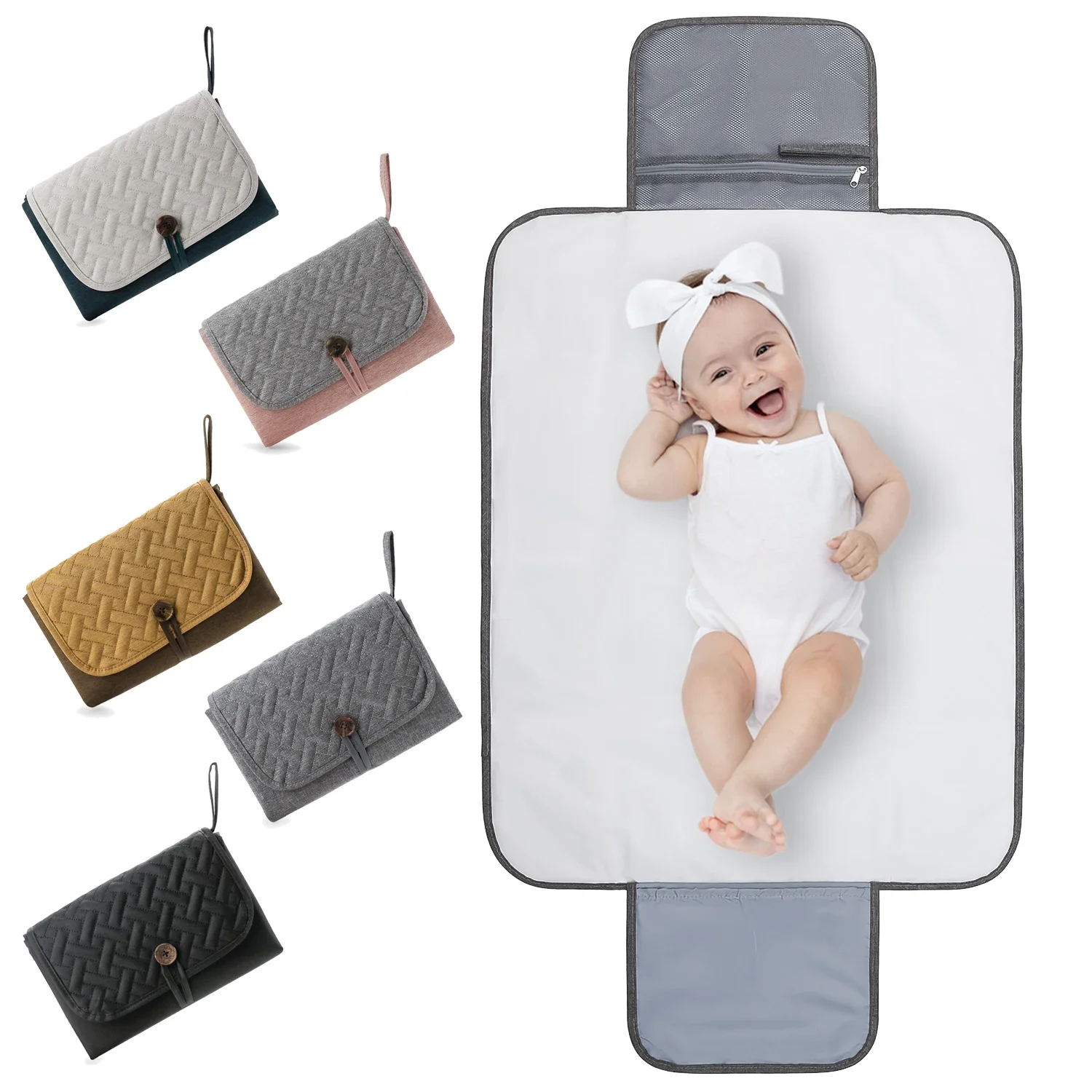 Diaper Changing Mat - Infant Portable Multifunction Foldable Waterproof Changing