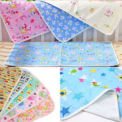 Diaper Changing Mat - Baby Infant Pink/Yellow/Blue Cartoon Home Waterproof