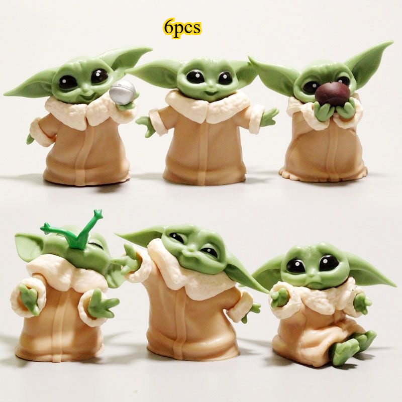 6Pcs/Set Baby Yoda Grogu Actio - Baby Yoda Products のレビューと価格