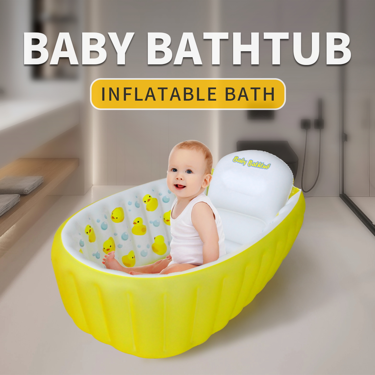 Inflatable Bathtub Pool for Si - Baby Bath Tub Foldable のレビューと価格