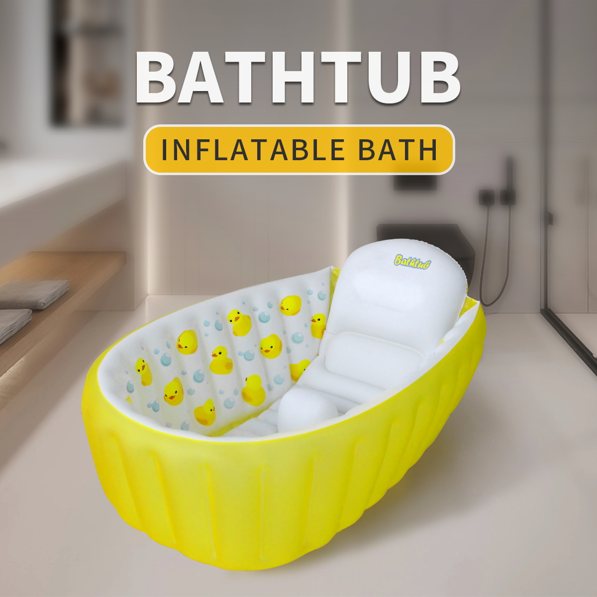 Inflatable Bathtub Pool for Si - Baby Bath Tub Foldable のレビューと価格