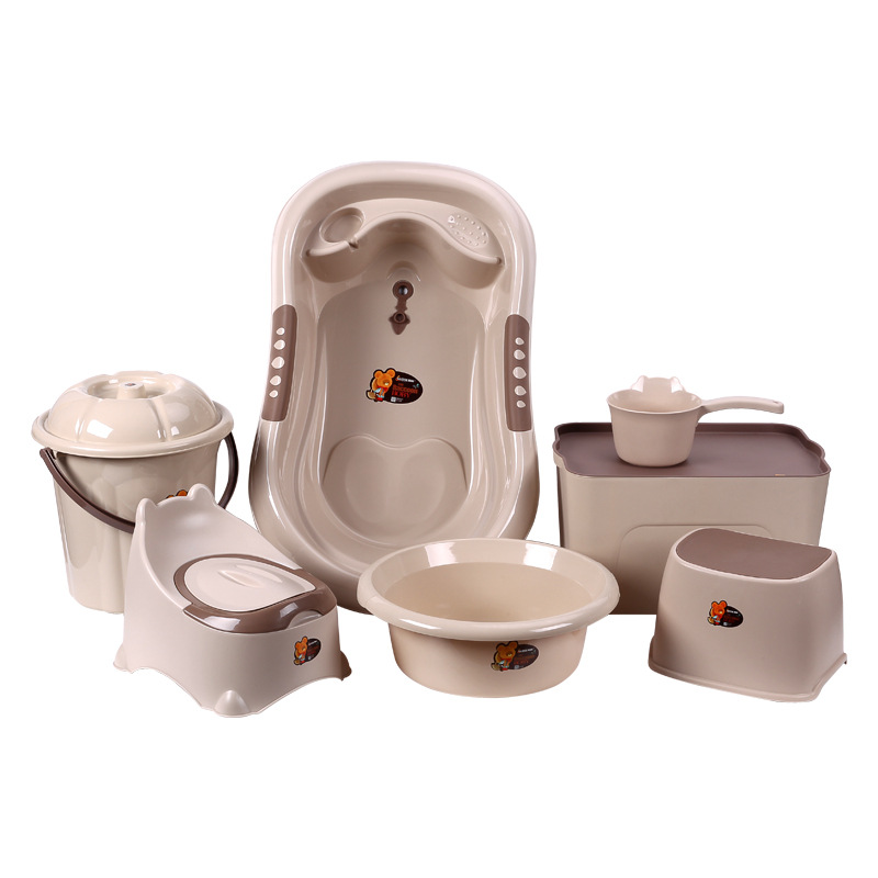 Baby Bath Tub 7-Piece Set with - Baby Bath Tub Foldable のレビューと価格