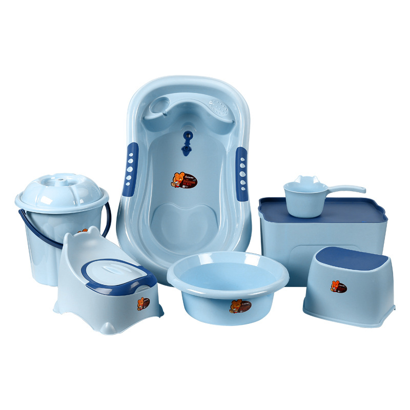 Baby Bath Tub 7-Piece Set with - Baby Bath Tub Foldable のレビューと価格