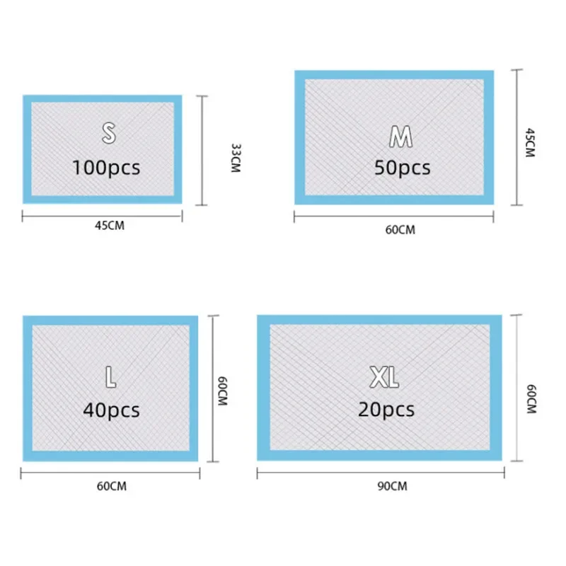 100/50/40/20PCS Pet Diaper Pad - Diaper Changing Mat のレビューと価格